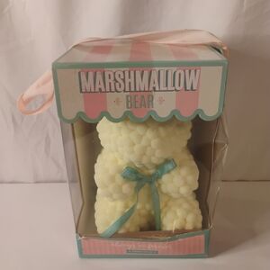 Marshmallow Pom Pom Valentine's Bear